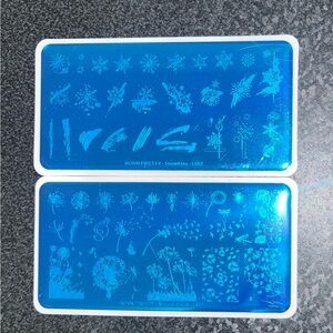 Born Pretty Blue Nail Art Stamping Plates